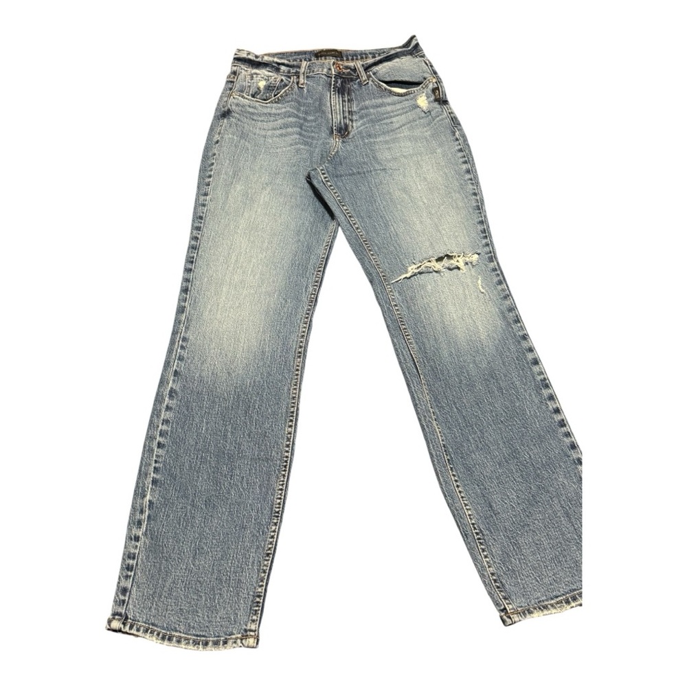 Silver Jeans Frisco Straight High Rise Size 27 Distressed Casual Classic Denim